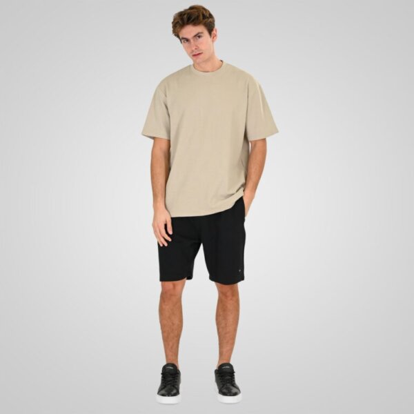 DOUBLE ΒΕΡΜΟΥΔΑ ΑΝΔΡΙΚΗ WAFFLE ΜΑΥΡΗ 261MS-6033 REGULAR FIT