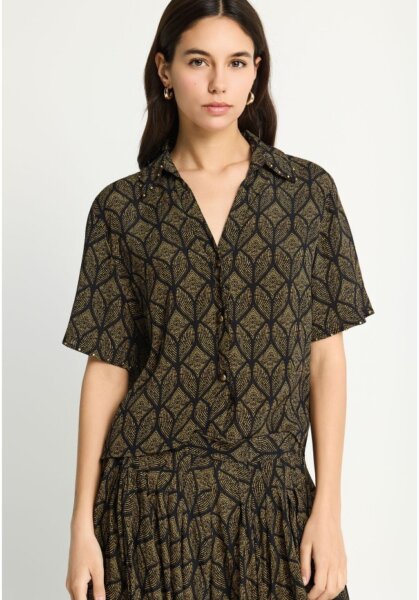 FUNKY BUDDHA ΠΟΥΚΑΜΙΣΟ ΓΥΝΑΙΚΕΙΟ ΜΑΥΡΟ FBL013-102-05 REGULAR FIT