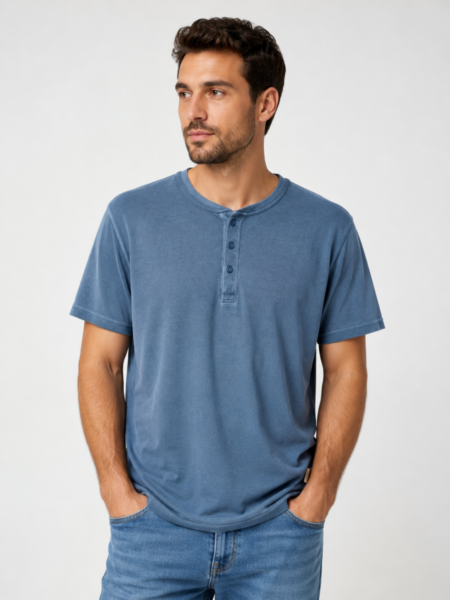 TRESOR T-SHIRT ΜΕ ΚΟΥΜΠΑΚΙΑ ΑΝΔΡΙΚΟ ΠΕΤΡΟΛ 207083-TANO REGULAR FIT