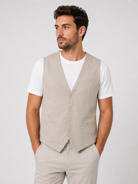 SCINN ΓΙΛΕΚΟ ΑΝΔΡΙΚΟ ΜΠΕΖ-STONE LIAM124 REGULAR FIT