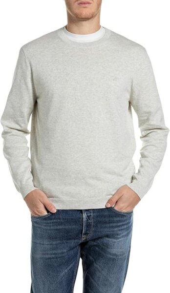 REPLAY ΠΛΕΚΤΟ ΑΝΔΡΙΚΟ ΜΠΕΖ MELANGE UK0086.000.72228-C05T REGULAR FIT