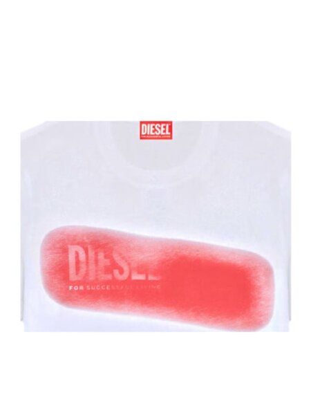 DIESEL T-SHIRT ΑΝΔΡΙΚΟ ΛΕΥΚΟ A25121-0QIAM-100 T-ADJUST-AA5 REGULAR FIT