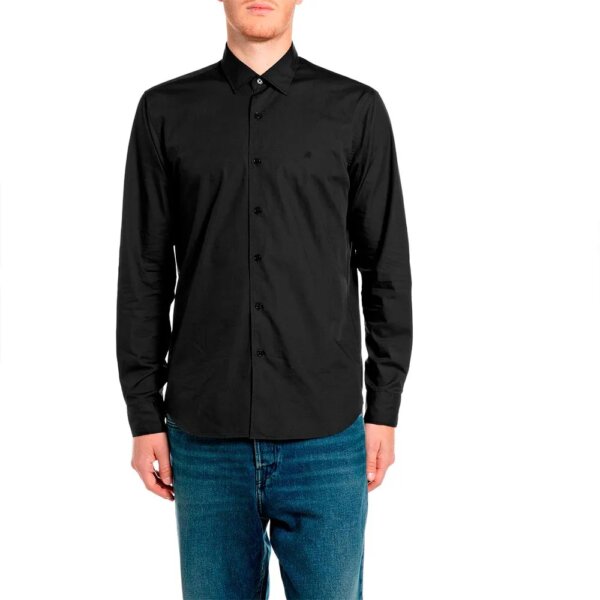 REPLAY ΠΟΥΚΑΜΙΣΟ ΑΝΔΡΙΚΟ ΜΑΥΡΟ M107I.000.00QXIW.C098 REGULAR FIT