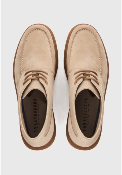 FUNKY BUDDHA ΜΠΟΤΑΚΙ SUEDE ΑΝΤΡΙΚΟ ΜΠΕΖ-TAUPE FBM014-011-08