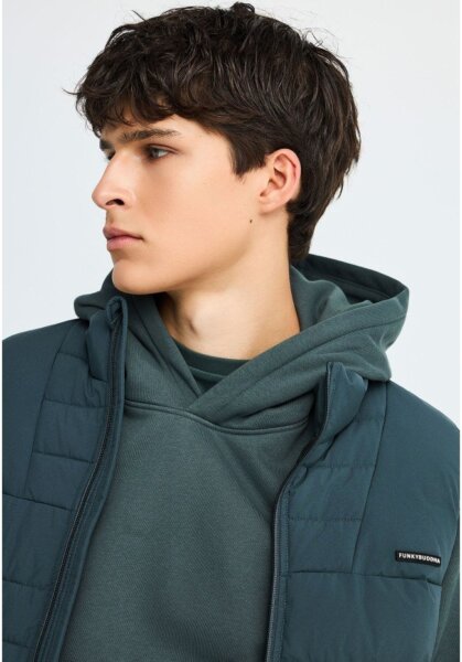 FUNKY BUDDHA JACKET ΑΜΑΝΙΚΟ ΑΝΔΡΙΚΟ ΠΡΑΣΙΝΟ-GREEN STORM FBM014-001-01 REGULAR FIT