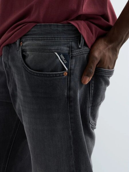 REPLAY JEAN ΑΝΔΡΙΚΟ ΜΑΥΡΟ-ΓΚΡΙ WILLBI M1008.000.613270.C097 REGULAR-SLIM FIT