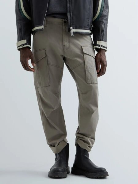 REPLAY ΠΑΝΤΕΛΟΝΙ CARGO ΑΝΤΡΙΚΟ ΓΚΡΙ-STORM GREY VITTOR M000R.000.00QT0W.C070 REGULAR FIT