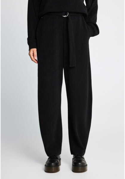 FUNKY BUDDHA ΚΟΤΛΕ ΠΑΝΤΕΛΟΝΙ JOGGER ΓΥΝΑΙΚΕΙΟ ΜΑΥΡΟ FBL014-144-02 REGULAR FIT