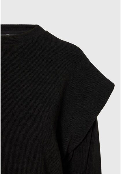 FUNKY BUDDHA RIBBED ΦΟΥΤΕΡ ΓΥΝΑΙΚΕΙΟ ΜΑΥΡΟ FBL014-122-06 REGULAR FIT