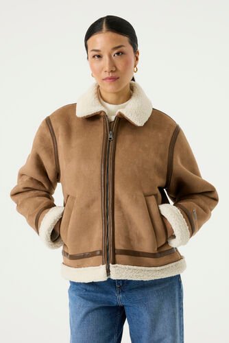 GARCIA JACKET MOUTON ΓΥΝΑΙΚΕΙΟ CAMEL GJ2600916-4992 REGULAR FIT