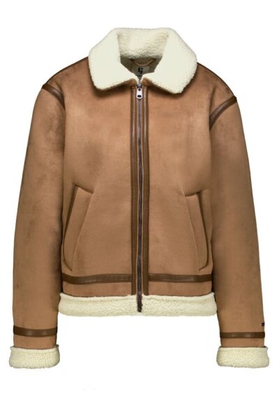GARCIA JACKET MOUTON ΓΥΝΑΙΚΕΙΟ CAMEL GJ2600916-4992 REGULAR FIT