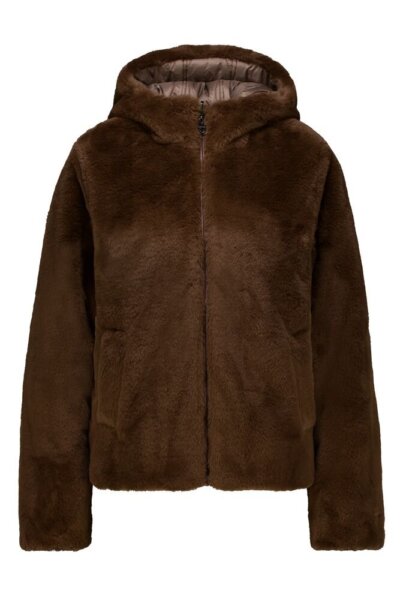 GARCIA JACKET-ΓΟΥΝΑ ΓΥΝΑΙΚΕΙΟ ΔΙΠΛΗΣ ΩΨΕΩΣ ΚΑΦΕ GJ2600911-4783 REGULAR FIT