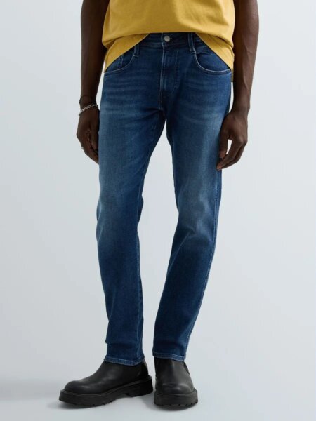 REPLAY JEAN ΑΝΔΡΙΚΟ ΜΠΛΕ ΣΚΟΥΡΟ ANBASS M0914.000.261.C32.C009 SLIM FIT