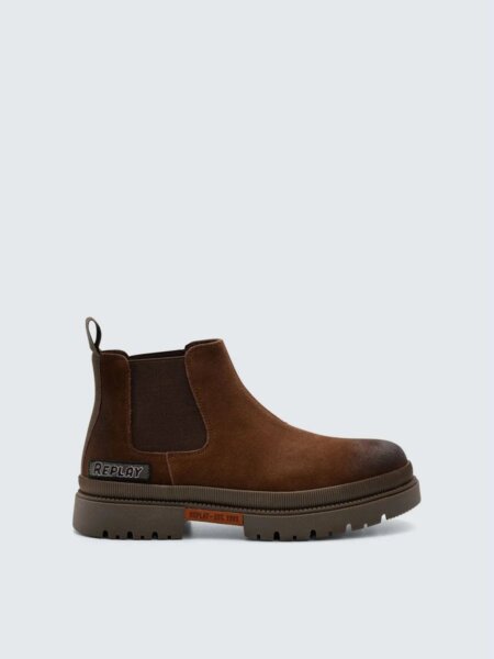 REPLAY ΜΠΟΤΑΚΙ-CHELSEA SUEDE ΑΝΔΡΙΚΟ ΚΑΦΕ SANDTOWN WORK GMC1G.000.C000BL-C06G-BROWN