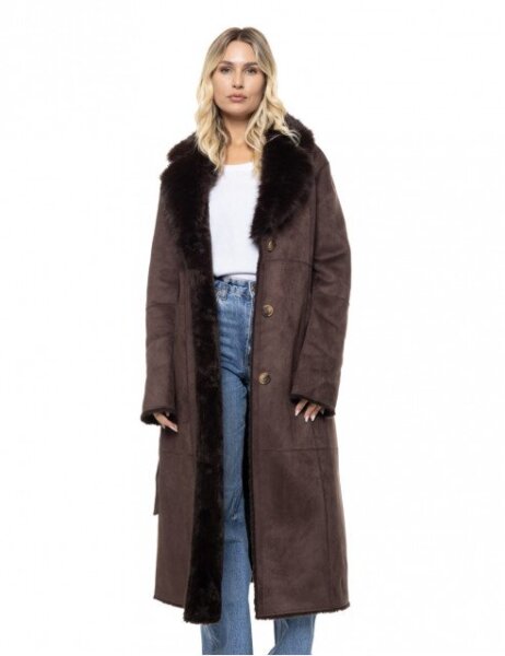 SPLENDID ΜΟΥΤΟΝ ΓΥΝΑΙΚΕΙΟ ΚΑΦΕ ΣΚΟΥΡΟ 56-101-047 REGULAR FIT