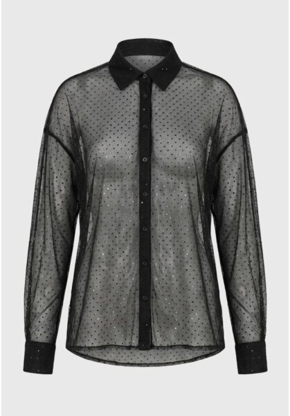 FUNKY BUDDHA ΠΟΥΚΑΜΙΣΟ ΓΥΝΑΙΚΕΙΟ ΜΑΥΡΟ ΣΤΡΑΣ FBL014-109-05 REGULAR FIT
