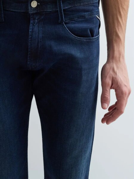 REPLAY JEAN ΑΝΤΡΙΚΟ ΜΠΛΕ ΣΚΟΥΡΟ ANBASS M914.000.41A781.007 SLIM FIT