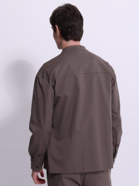 TRESOR ΠΟΥΚΑΜΙΣΟ ΑΝΔΡΙΚΟ ΚΑΦΕ FABRIZIO 2724 REGULAR FIT