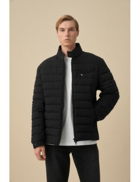 BISTON JACKET ΑΝΔΡΙΚΟ ΚΑΠΙΤΟΝΕ ΜΑΥΡΟ 56-201-048 REGULAR FIT