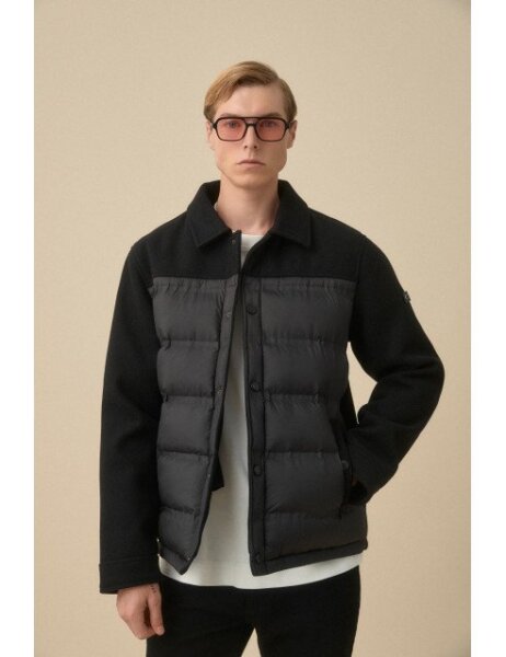 BISTON JACKET ΑΝΔΡΙΚΟ ΜΑΥΡΟ 56-201-034 REGULAR FIT