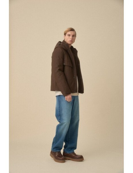 BISTON JACKET ΑΝΔΡΙΚΟ ΚΑΦΕ 56-201-027 REGULAR FIT