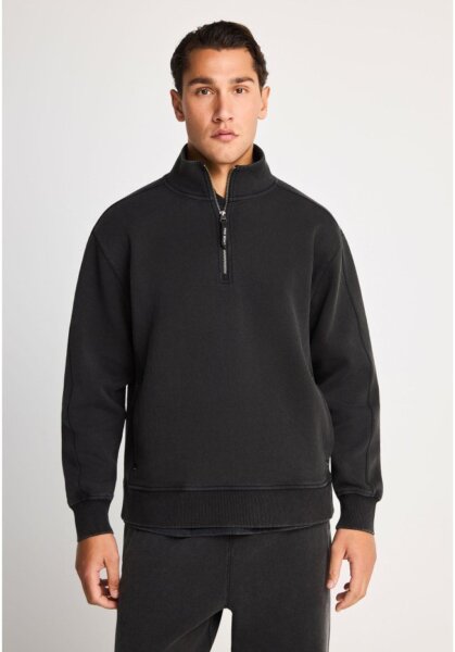 FUNKY BUDDHA ΦΟΥΤΕΡ ΑΝΤΡΙΚΟ ΑΝΘΡΑΚΙ HALF ZIP FBM014-074-06 RELAXED FIT