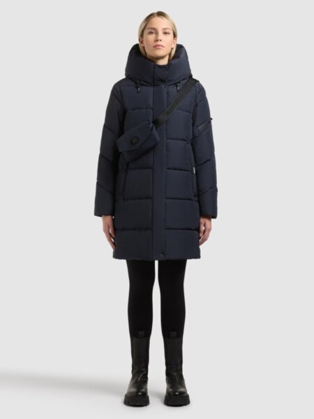 KHUJO JACKET ΓΥΝΑΙΚΕΙΟ ΜΠΛΕ ΣΚΟΥΡΟ EMORY 1209CO263-488 BLU-NIG REGULAR FIT