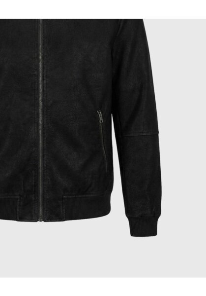 FUNKY BUDDHA JACKET AVIATOR SUEDE ΑΝΤΡΙΚΟ ΜΑΥΡΟ FBM014-065-01 REGULAR FIT