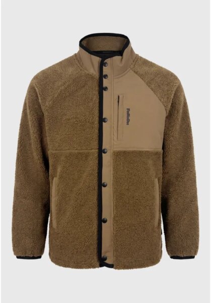 FUNKY BUDDHA ΖΑΚΕΤΑ ΑΝΔΡΙΚΗ FLEECE ΧΑΚΙ-WOOD FBM014-071-06 REGULAR FIT