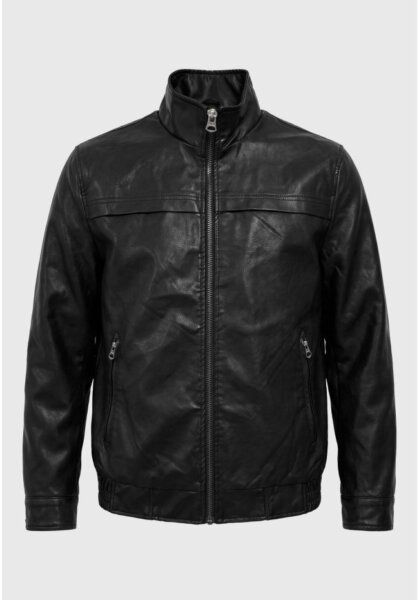 FUNKY BUDDHA JACKET ΑΝΔΡΙΚΟ ΜΑΥΡΟ FBM014-069-01 REGULAR FIT