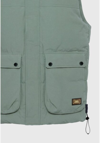 FUNKY BUDDHA JACKET ΑΜΑΝΙΚΟ ΠΡΑΣΙΝΟ-GREEN STORM FBM014-003-01 REGULAR FIT