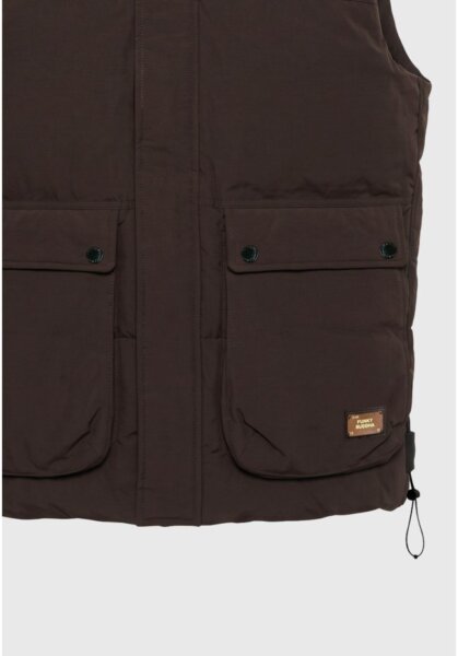 FUNKY BUDDHA JACKET ΑΜΑΝΙΚΟ ΚΑΦΕ ΣΚΟΥΡΟ-BITTER CHOCOLATE FBM014-003-01 REGULAR FIT