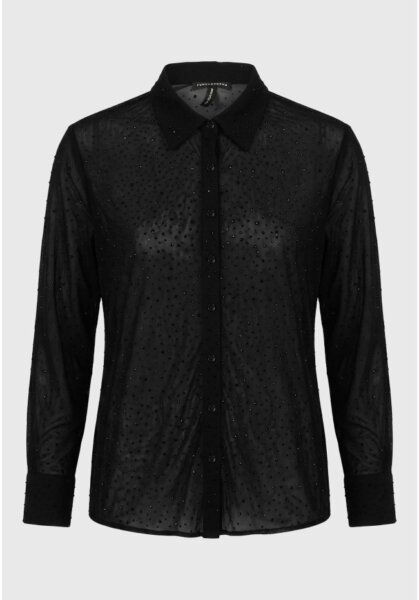 FUNKY BUDDHA ΠΟΥΚΑΜΙΣΟ ΓΥΝΑΙΚΕΙΟ ΜΑΥΡΟ ΣΤΡΑΣ FBL014-109-05 REGULAR FIT